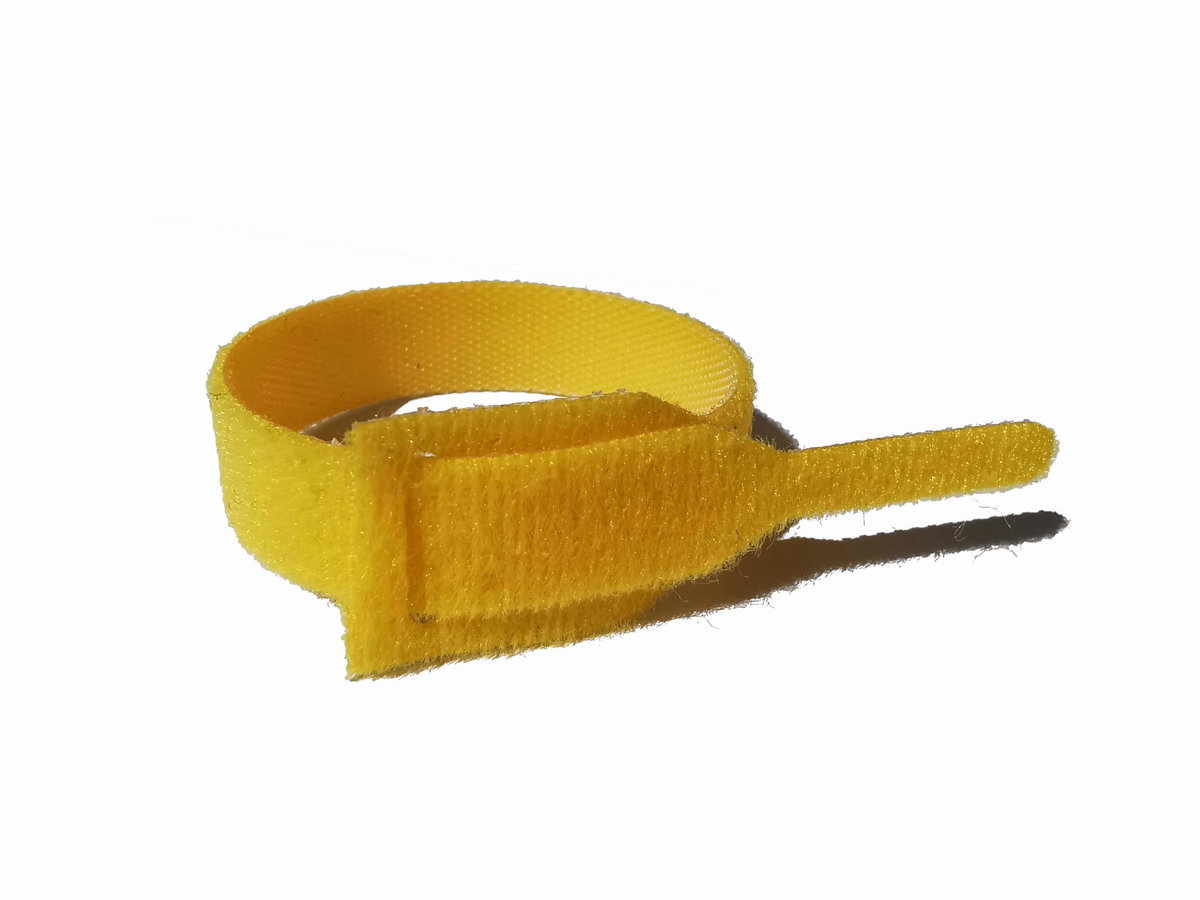 Opaski Rzepowe Organizer Kabli Do Spinania Self Straps 20X125 Mm – Żółte 10 Szt