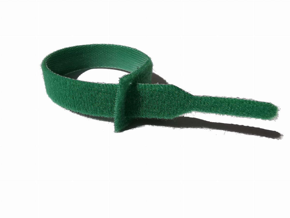 Opaski Rzepowe Organizer Kabli Do Spinania Self Straps 20X300 Mm – Zielone 10 Szt