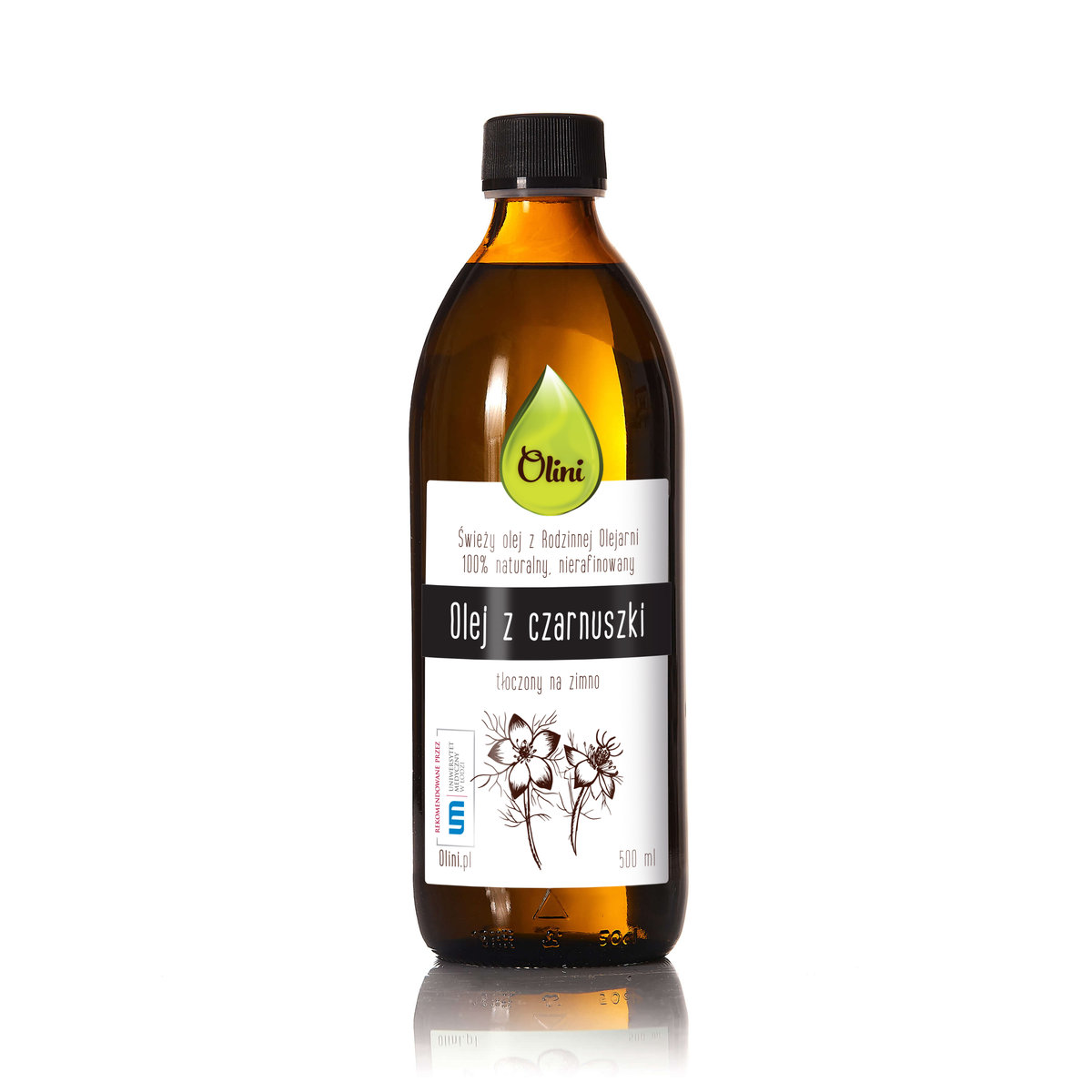 Olej z czarnuszki 500 ml Olini naturalny