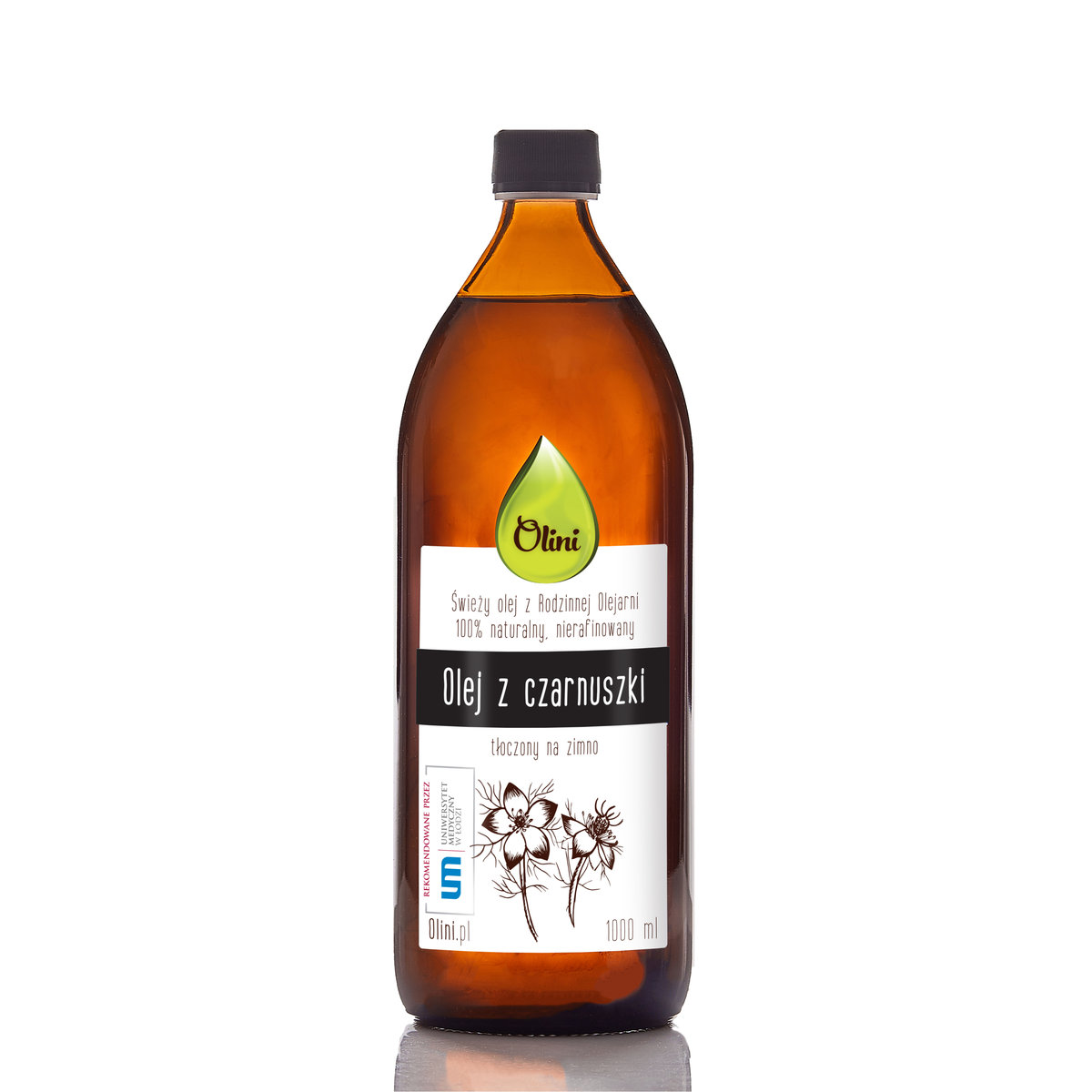 Olej z czarnuszki 1 l Olini naturalny