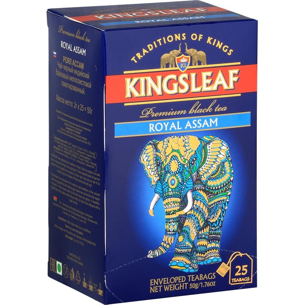 Kingsleaf ASSAM czarna herbata INDYJSKA saszetki kopertowane – 25 x 2 g