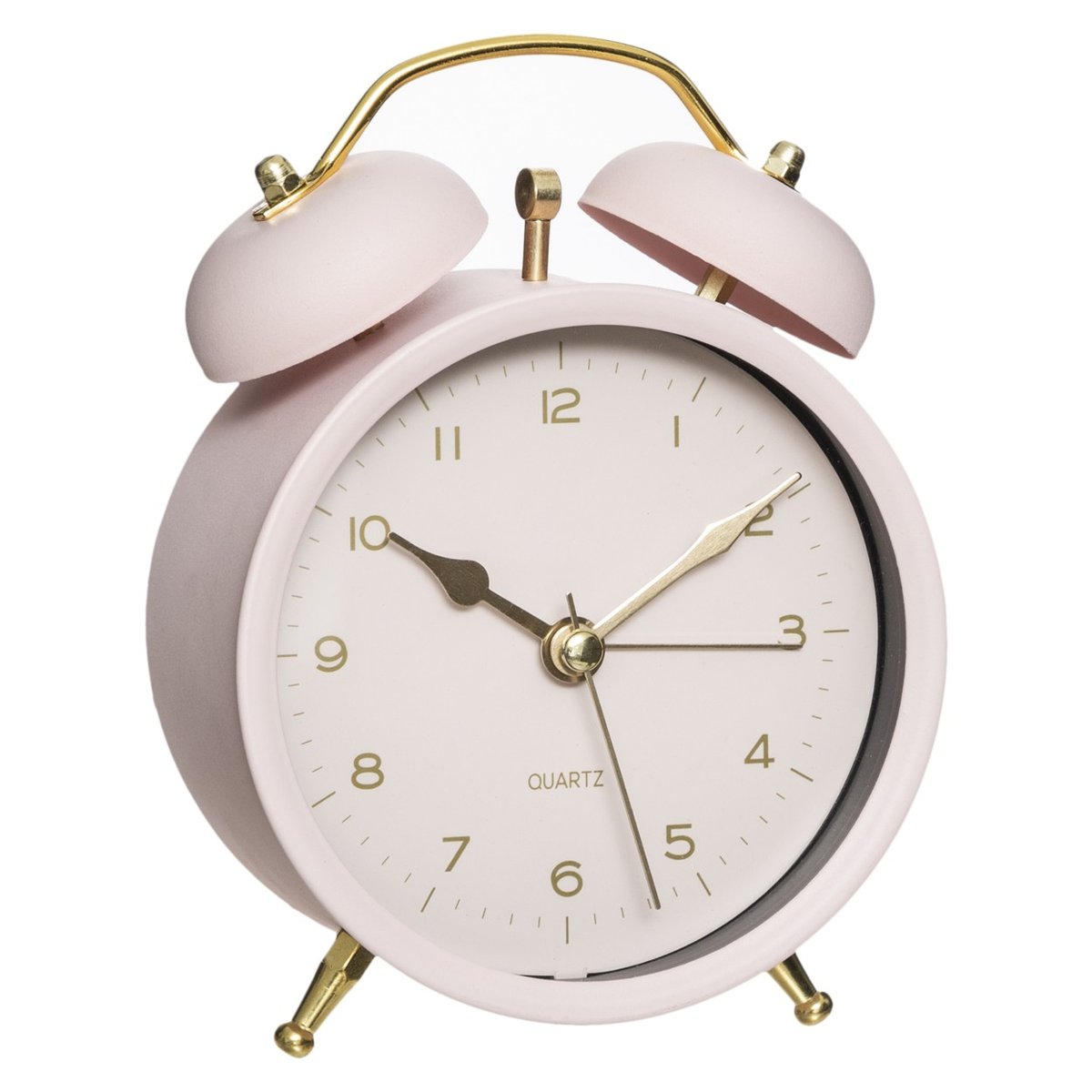 Zegar stołowy budzik retro różowy