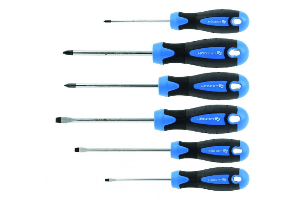 hogert technik Wkrętaki zestaw 6 szt., stal S2 HT1S095 HT1S095