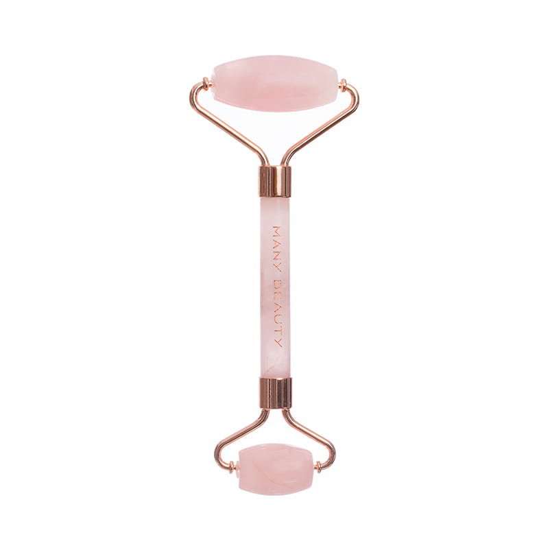 Manybeauty, Zestaw kwarcowy roller z płytką gua sha do masażu twarzy