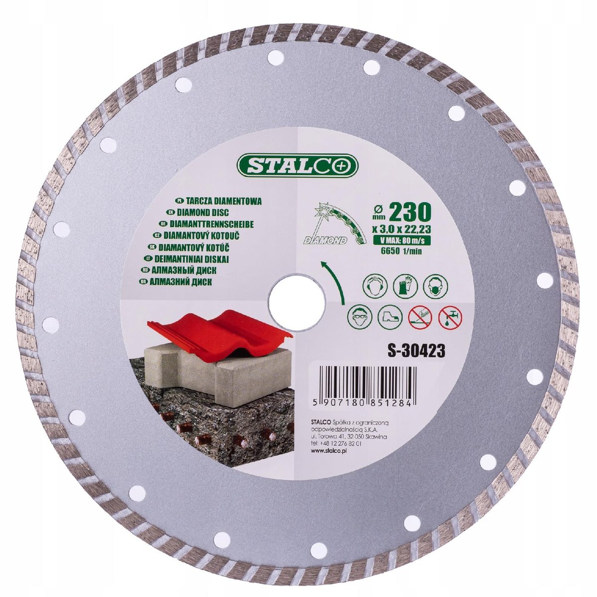 STALCO Tarcza diamentowa turbo 125mm