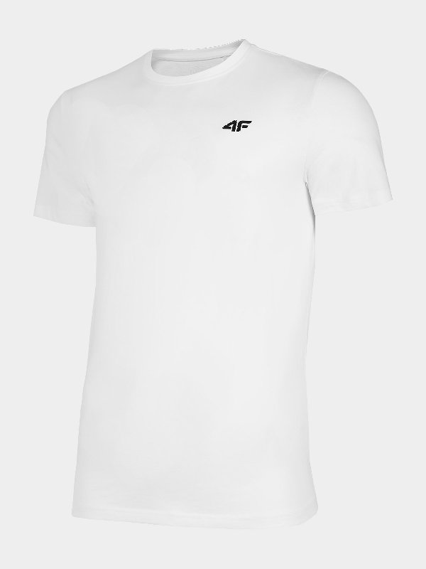 4F, Koszulka męska, H4Z22-TSM352, Biały, Rozmiar XL