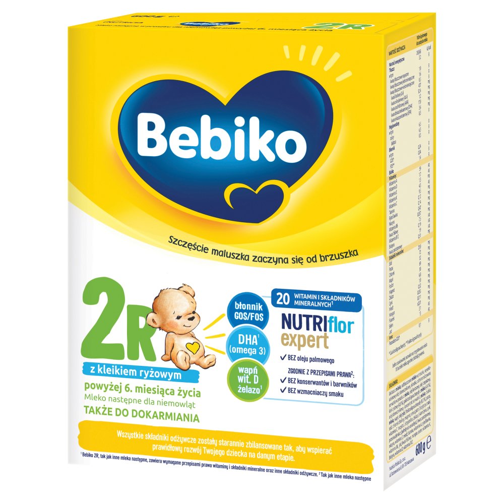 Bebiko 2R Mleko następne dla niemowląt powyżej 6. miesiąca życia 600 g