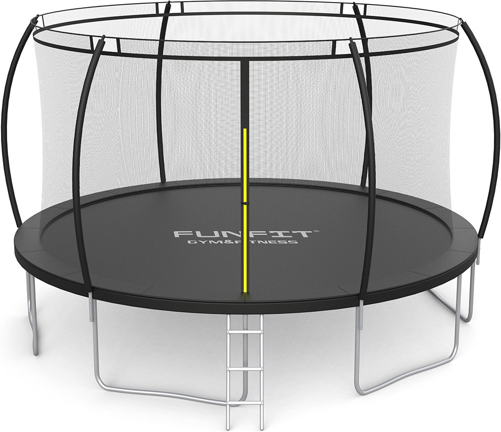 Trampolina Ogrodowa Premium Dla Dzieci 465Cm (15Ft) Z Siatką Wewnętrzną I Drabinką