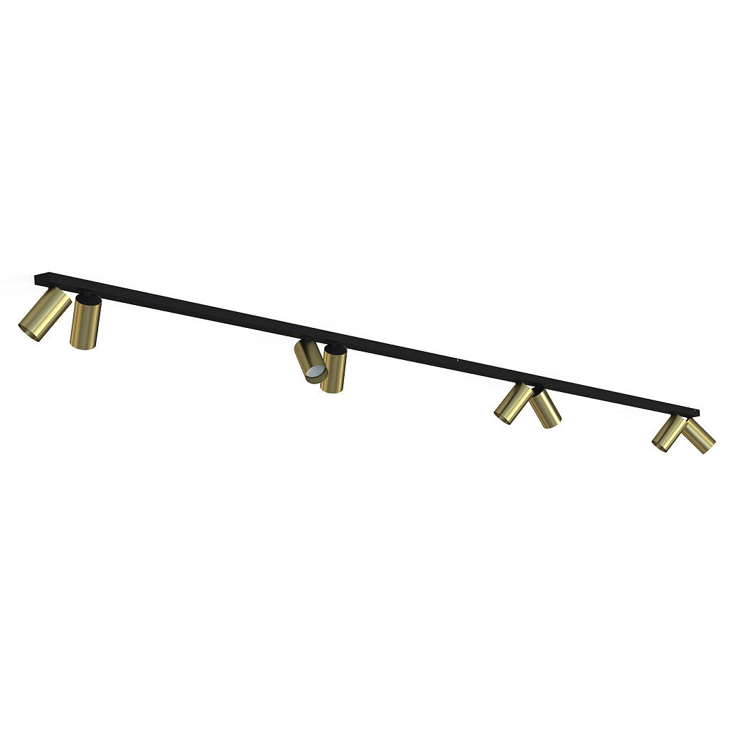 Nowodvorski Lampa punktowa listwa natynkowa MONO VIII dł. 2x 150cm GU10 mosiądz 7754