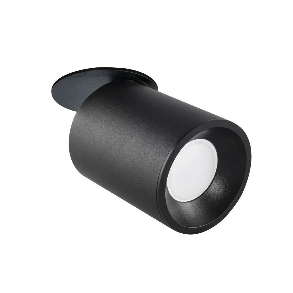 Polux Oczko ruchome podtynkowe Pallas GU10 czarne 314093