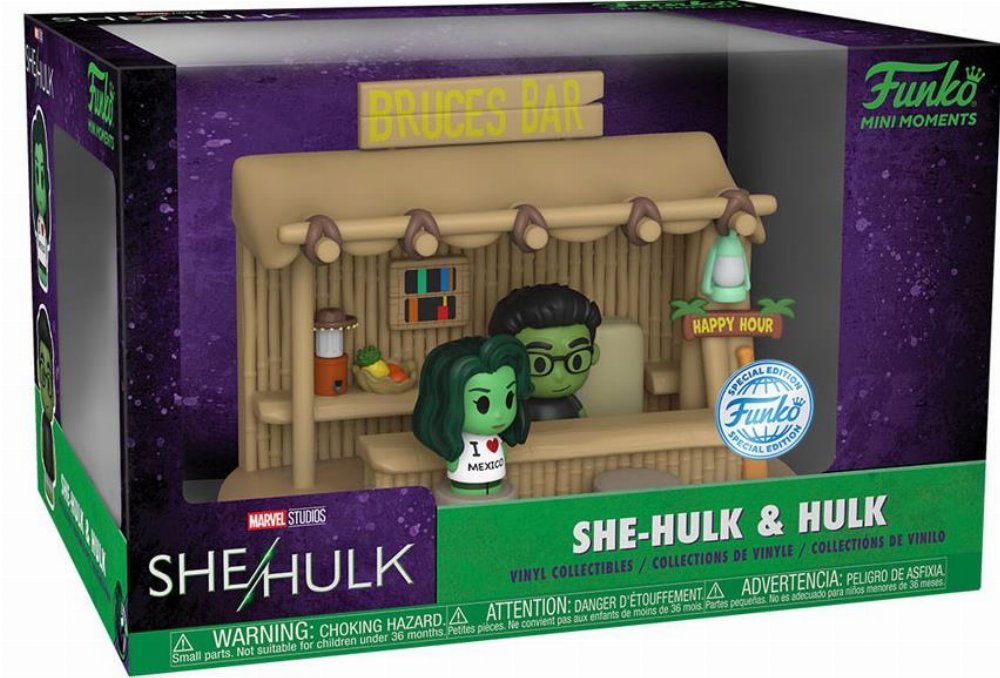 Funko Mini Moments, figurka kolekcjonerska, Marvel She-Hulk, She-Hulk & Hulk
