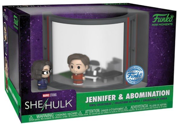 Funko Mini Moments, figurka kolekcjonerska, Marvel She-Hulk, Jennifer & Abomination