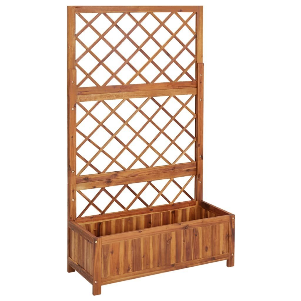 vidaXL Podwyższona donica z trejażem 85x38x150 cm drewno akacjowe 316542