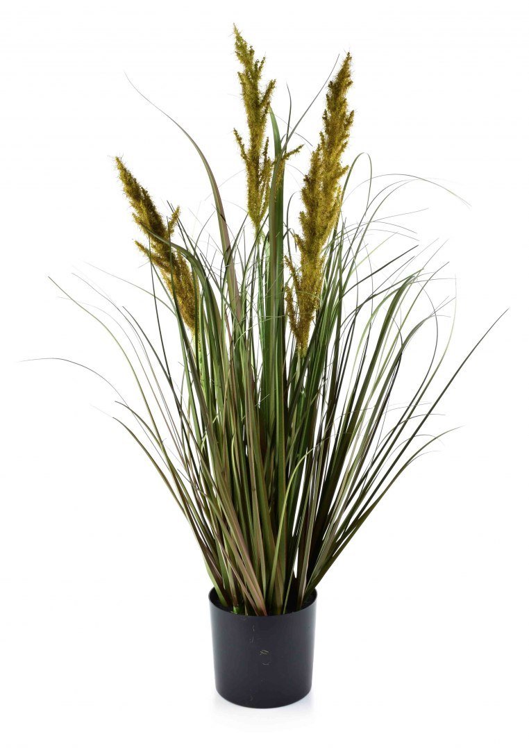 Kwiat sztuczny trawa ciemna zieleń w doniczce h75cm HTQB9016 5 Mondex