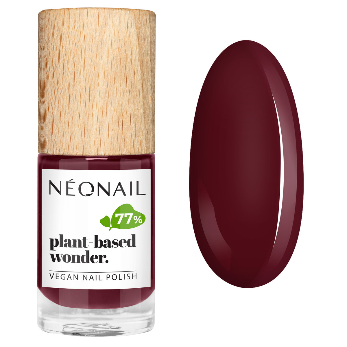 Pure Wegański lakier klasyczny PLANT-BASED WONDER 7,2 ml - MAROON