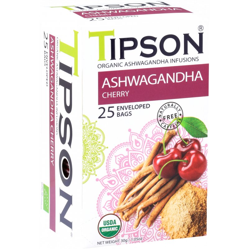 ORGANIC ASHWAGANDHA CHERRY w saszetkach - 25 x 1,2 g