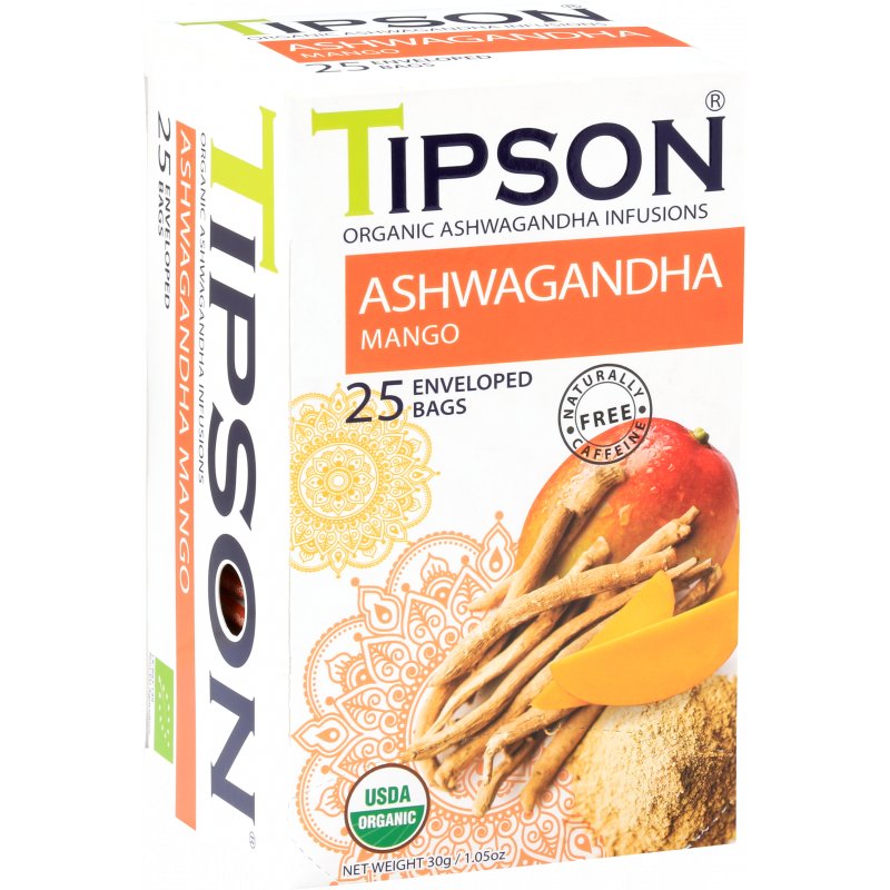 ORGANIC ASHWAGANDHA MANGO w saszetkach - 25 x 1,2 g