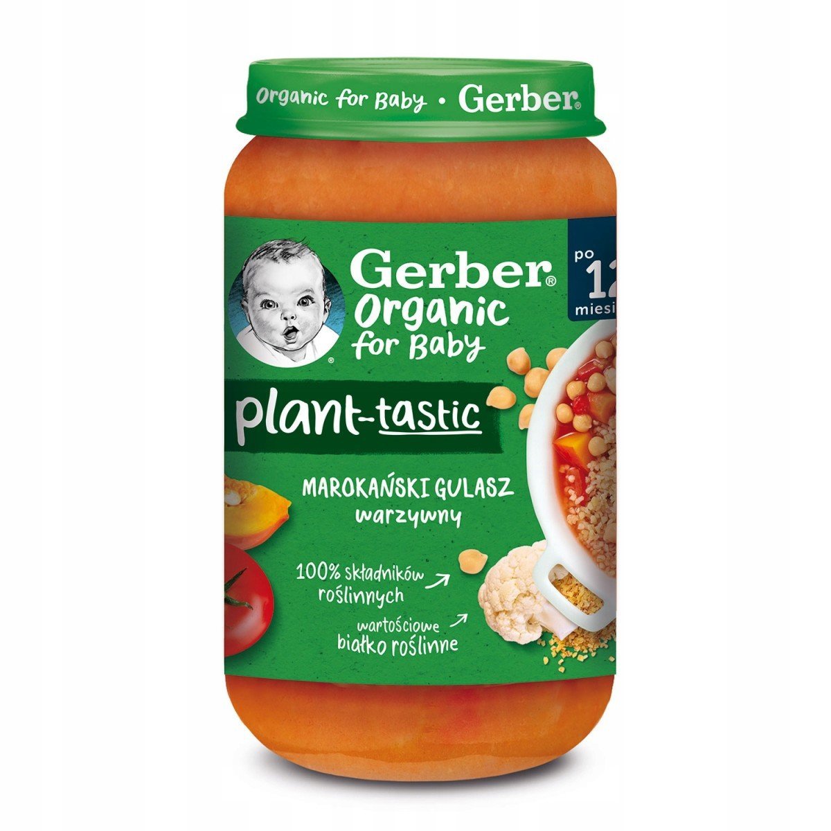 Gerber Nestlé Organic for Baby Plant-tastic Marokański gulasz warzywny po 12 miesiącu 250 g 1149519