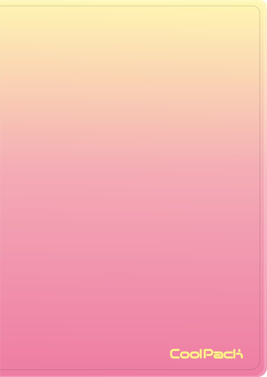 Patio Teczka Clear Book Gradient peach 03517 CoolPack 20 koszulek