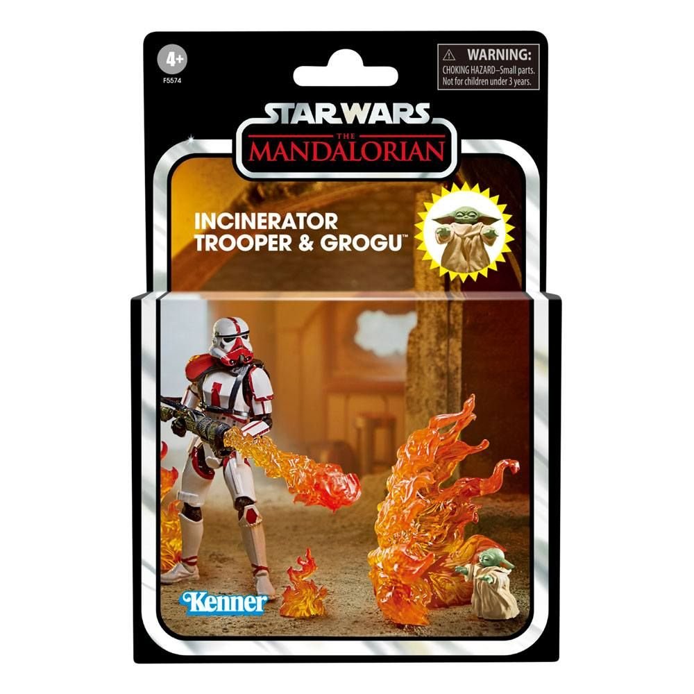 Figurka F5574 Star Wars: The Mandalorian Vintage Collection Incinerator Trooper & Grogu 10 Cm