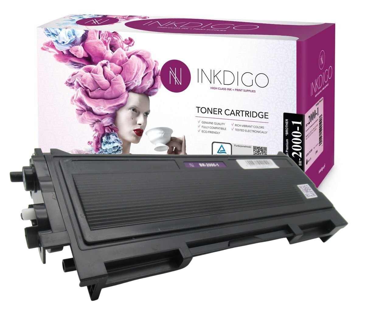 INKDIGO TN-2000 zgodny Toner do Brother DCP-7010 Fax-2820 MFC-7420