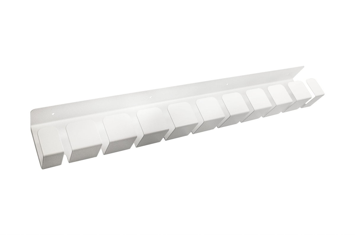 WOJTAP Organizer kabli pod biurko 600 x 80 x 50 mm Grzebień - biały OK600x80x50WH-G