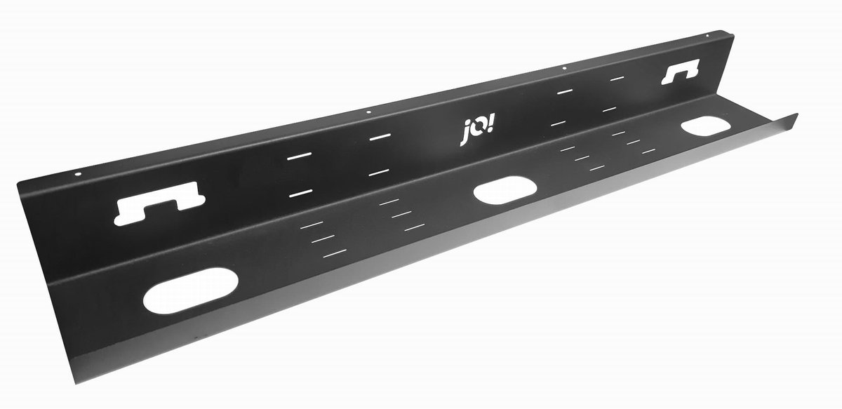 WOJTAP Organizer kabli / korytko pod biurko 800 x 130 x 80 mm - czarny OK800BK-OTW