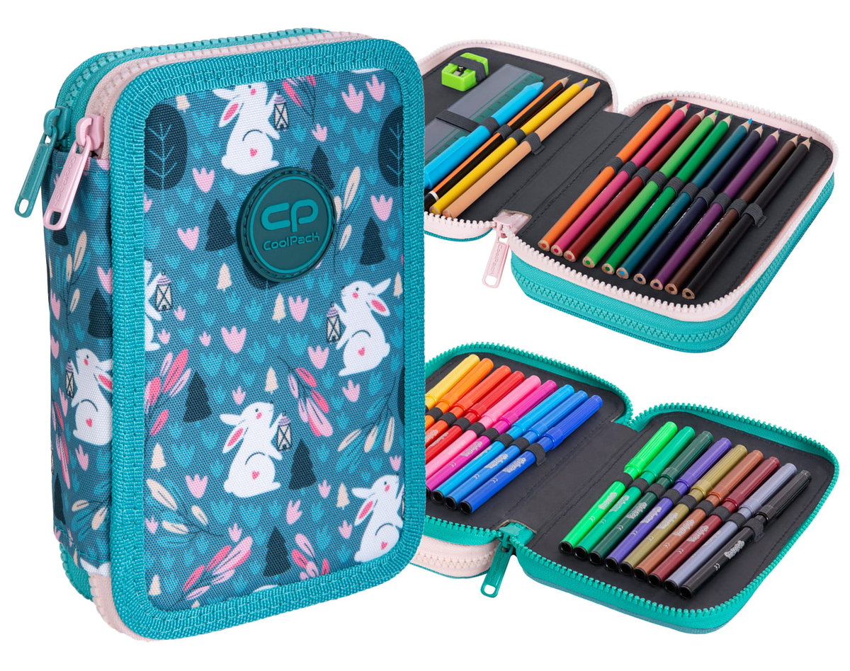 Patio Piórnik podwójny z wyposażeniem Coolpack Jumper 2 Princess bunny