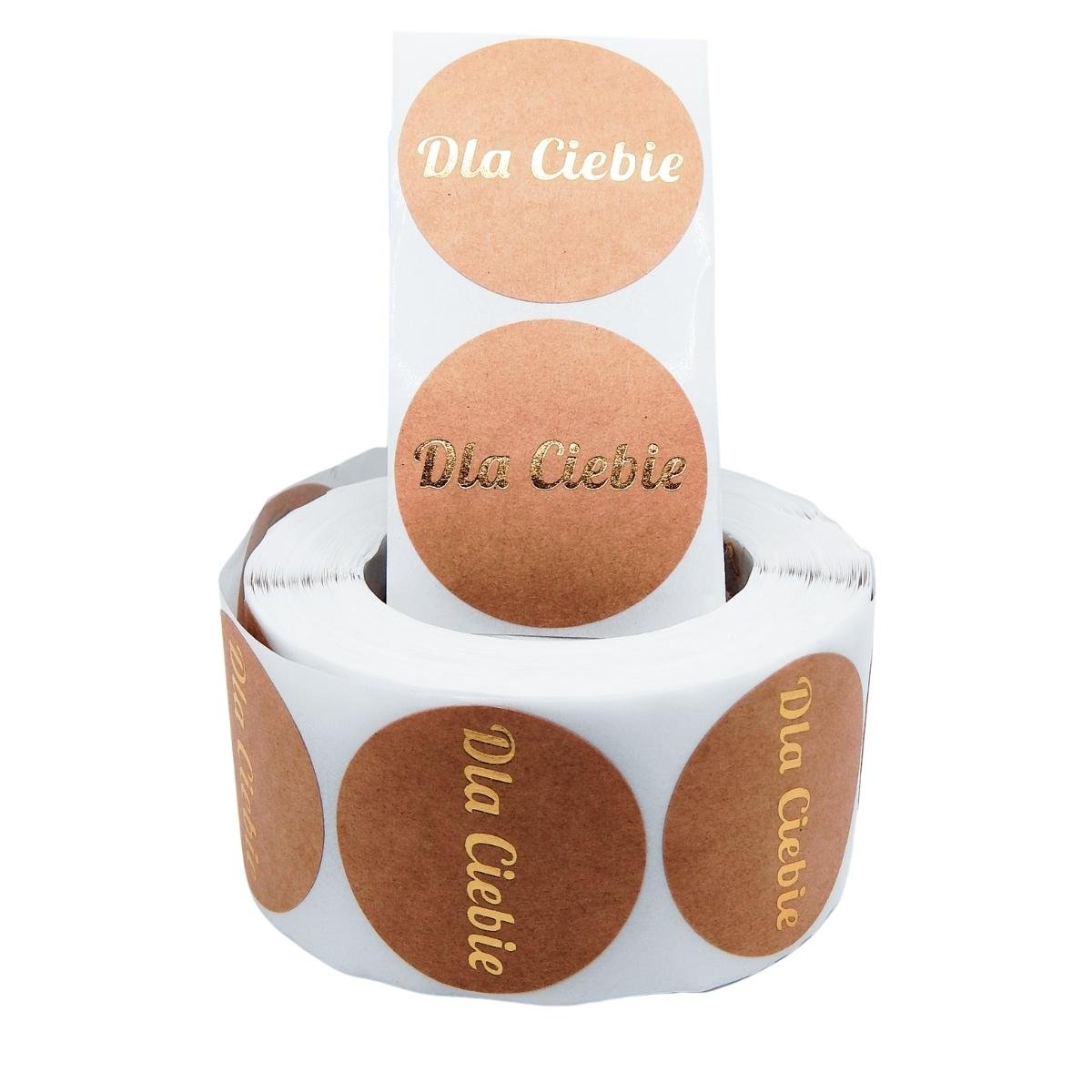 Naklejki Ozdobne Okrągłe 3,8 Cm Dla Ciebie 100 Szt