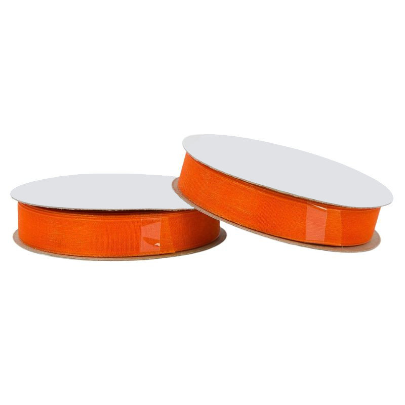 Wstążka Organza Ozdobna Czerwień Lawy 12Mm X 25Y