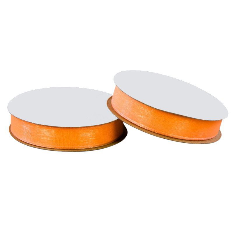 Wstążka Organza Dekoracyjna Łososiowa 12Mm X 25Y
