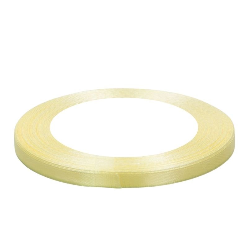 Wstążka Satynowa Jasno Żółta 6Mm X 36Y