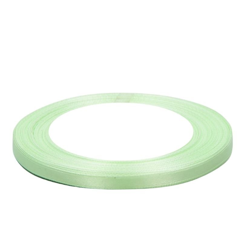 Wstążka Satynowa Jasno Zielona 6Mm X 36Y