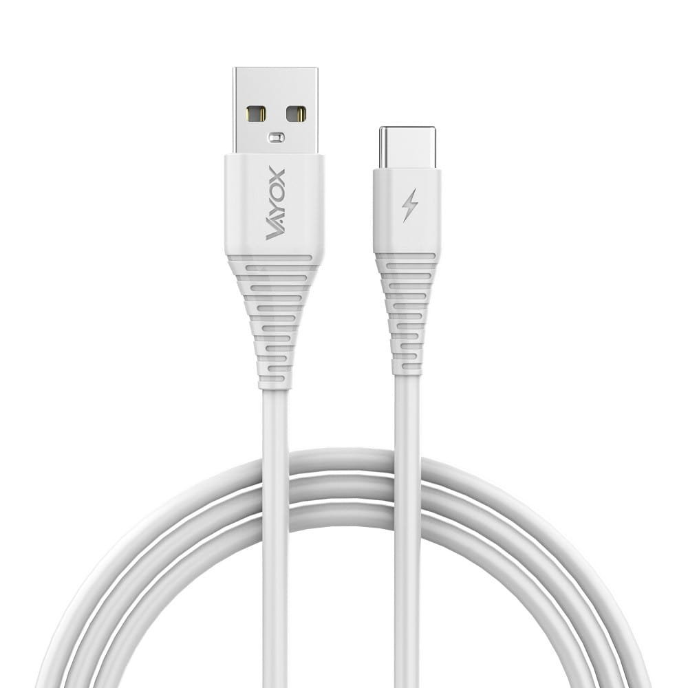 Фото - Кабель VAYOX Kabel USB - USB typ C 1 m biały VA0056 