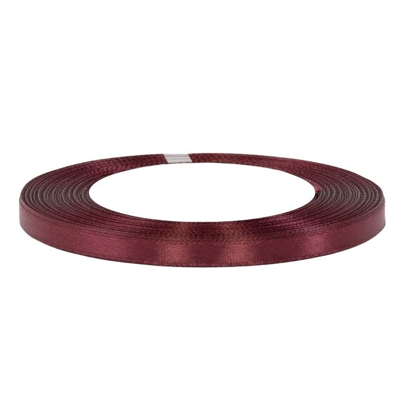 Wstążka Satynowa Ciemny Burgund 6Mm X 36Y