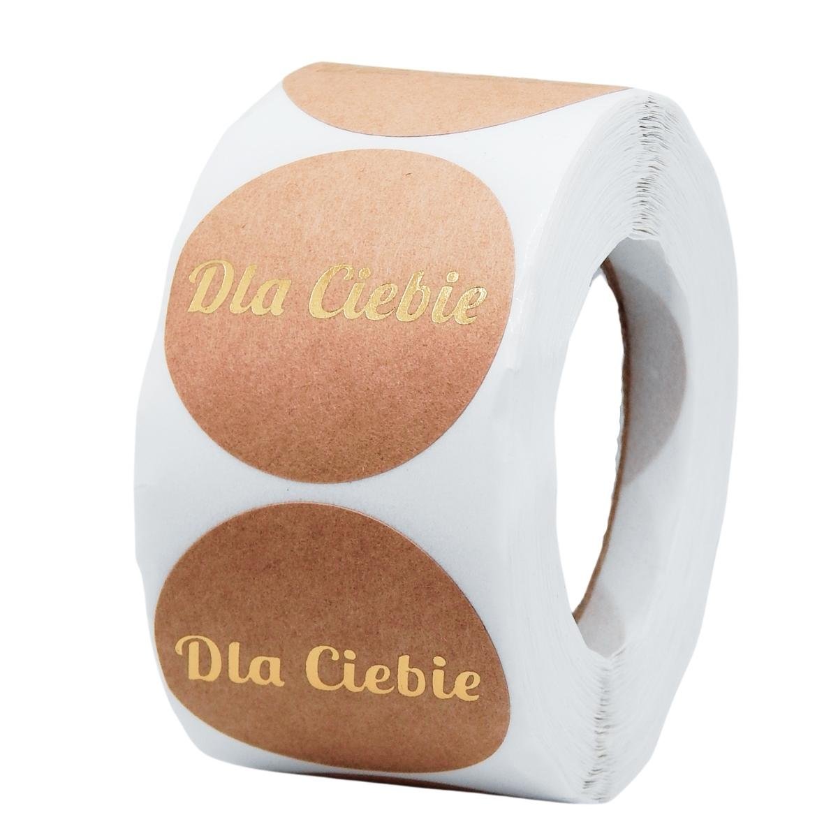 Naklejki Ozdobne Okrągłe 3,8 Cm Dla Ciebie 500 Szt