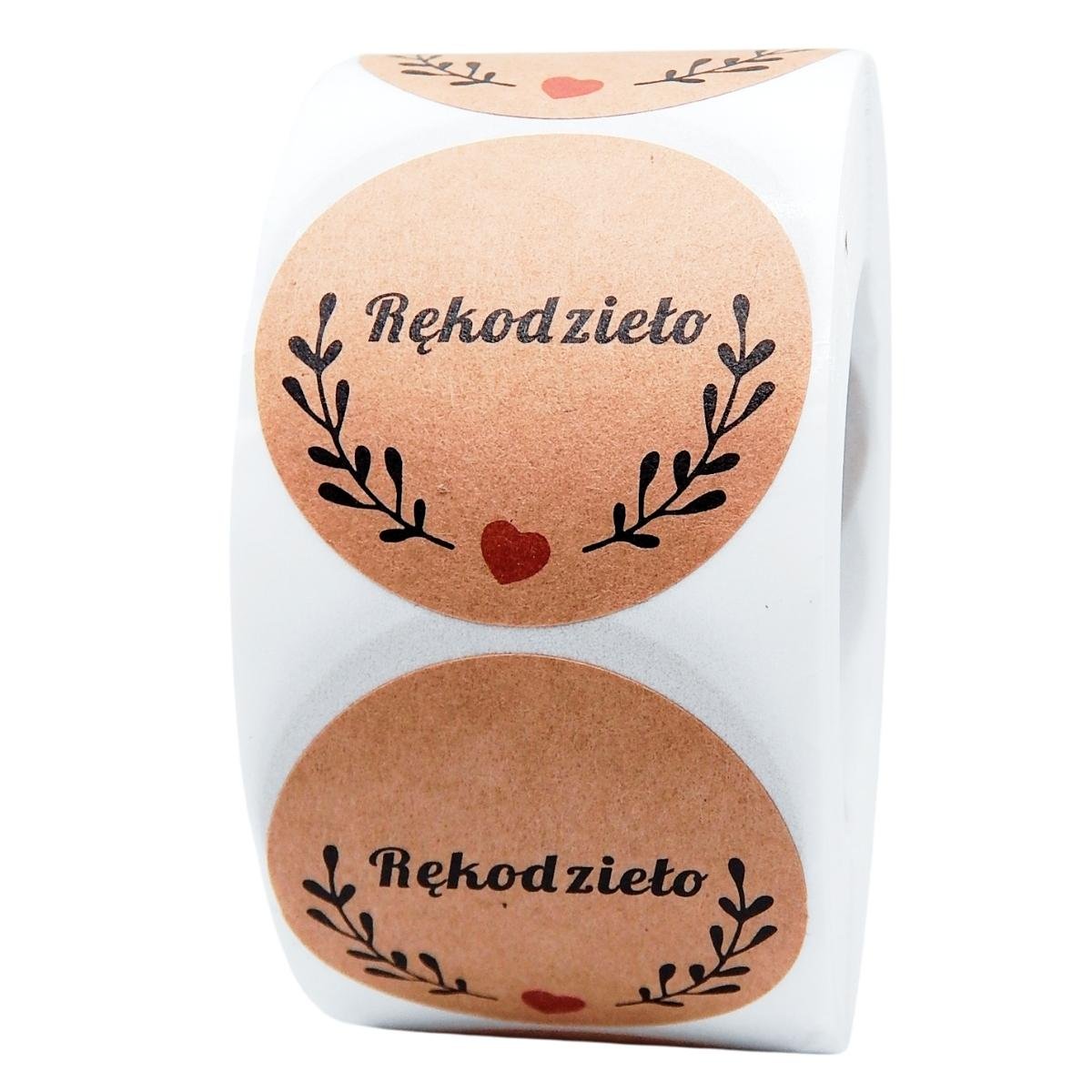 Naklejki Ozdobne Okrągłe 3,8Cm Rękodzieło 500 Szt.