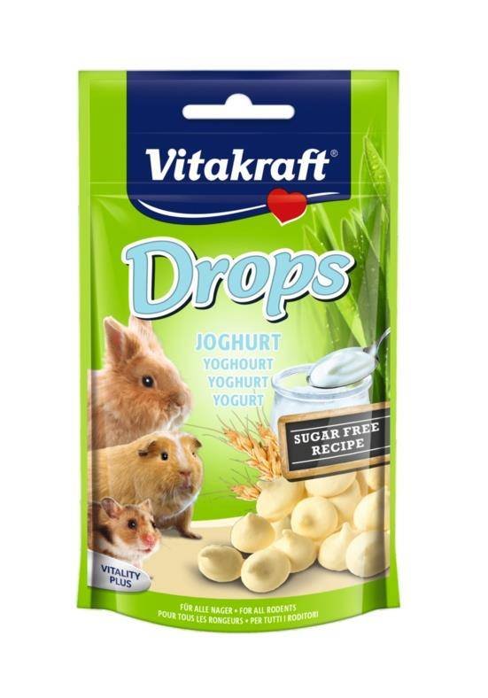 Vitakraft Drops Joghurt - dropsy jogurtowe dla gryzoni 75g