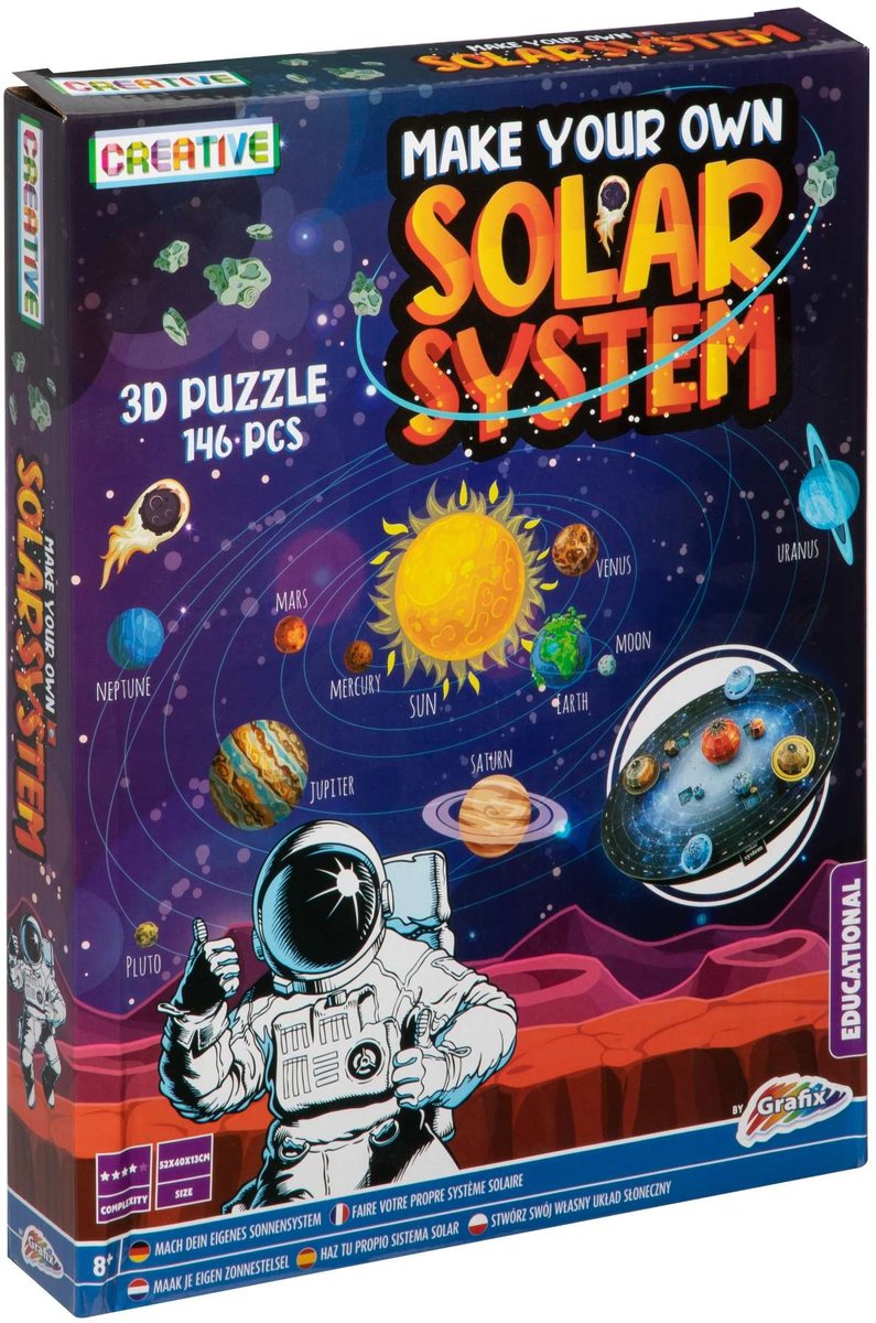 Puzzle 146 3D Zrób swój własny Układ Słoneczny - Icom