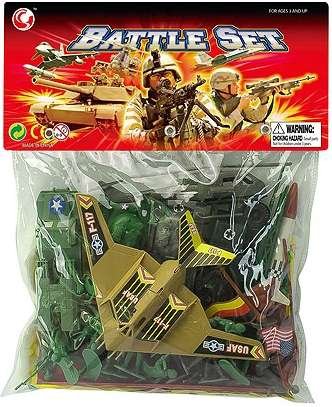 Battle Set zestaw wojskowy figurki żołnierzyki i pojazdy z planszą