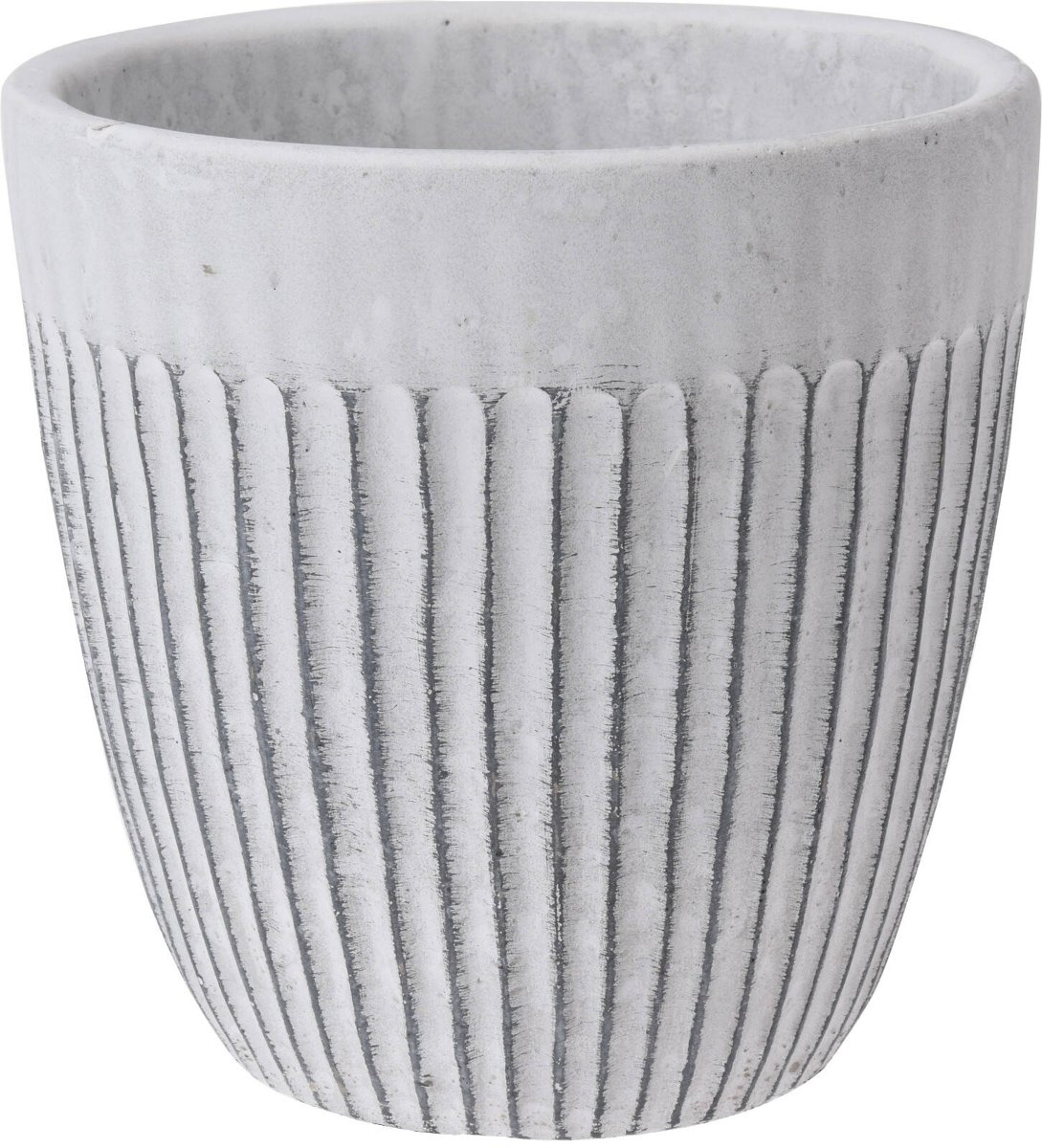 Doniczka ceramiczna z geometrycznym wzorem, Ø 14 cm