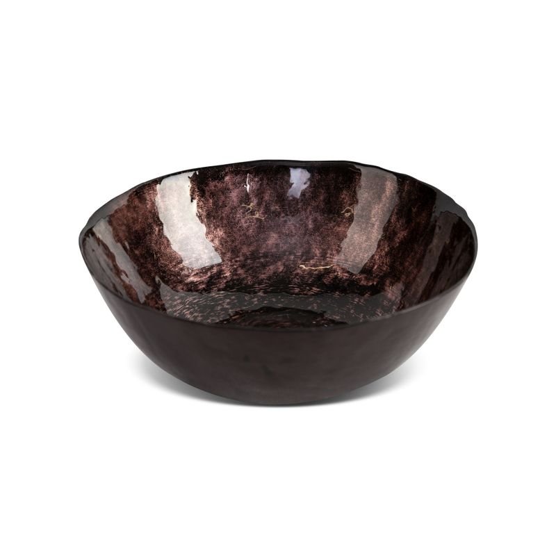 EUROFIRANY Misa ceramiczna 15 cm brązowa