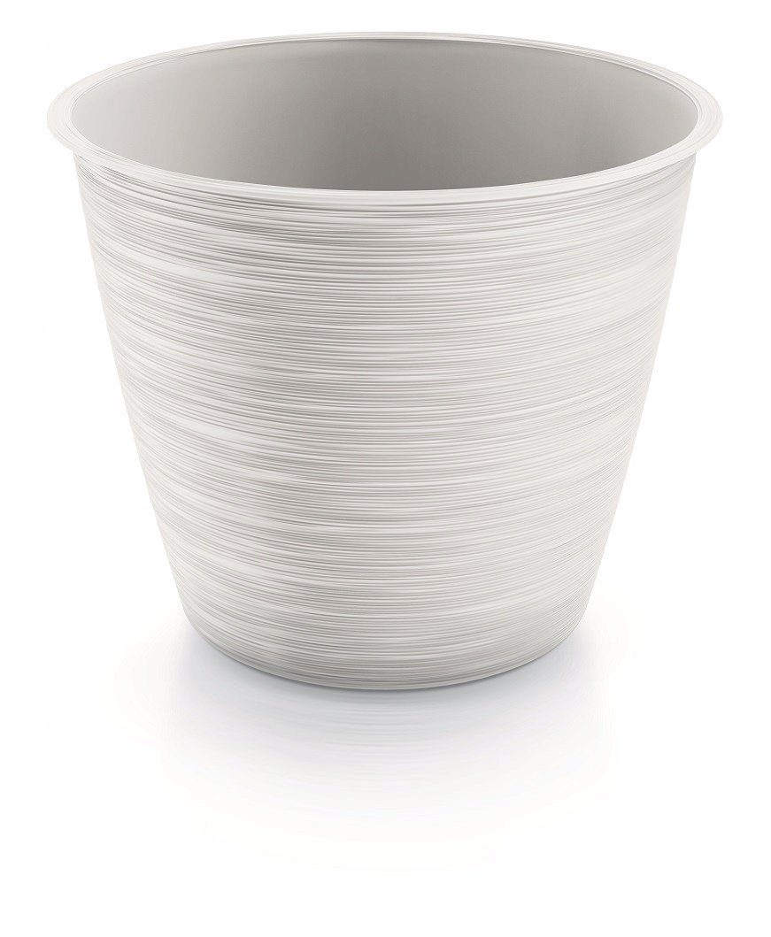 Doniczka Plastikowa Okrągła Biała 15 Cm Furu