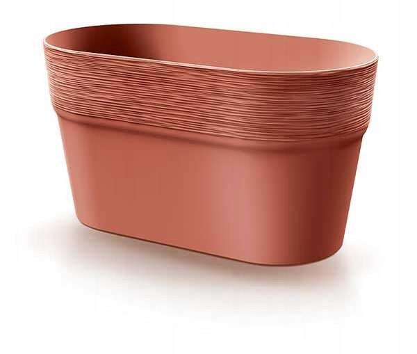 Doniczka Plastikowa Owalna Miedziana 27,5 Cm Furu