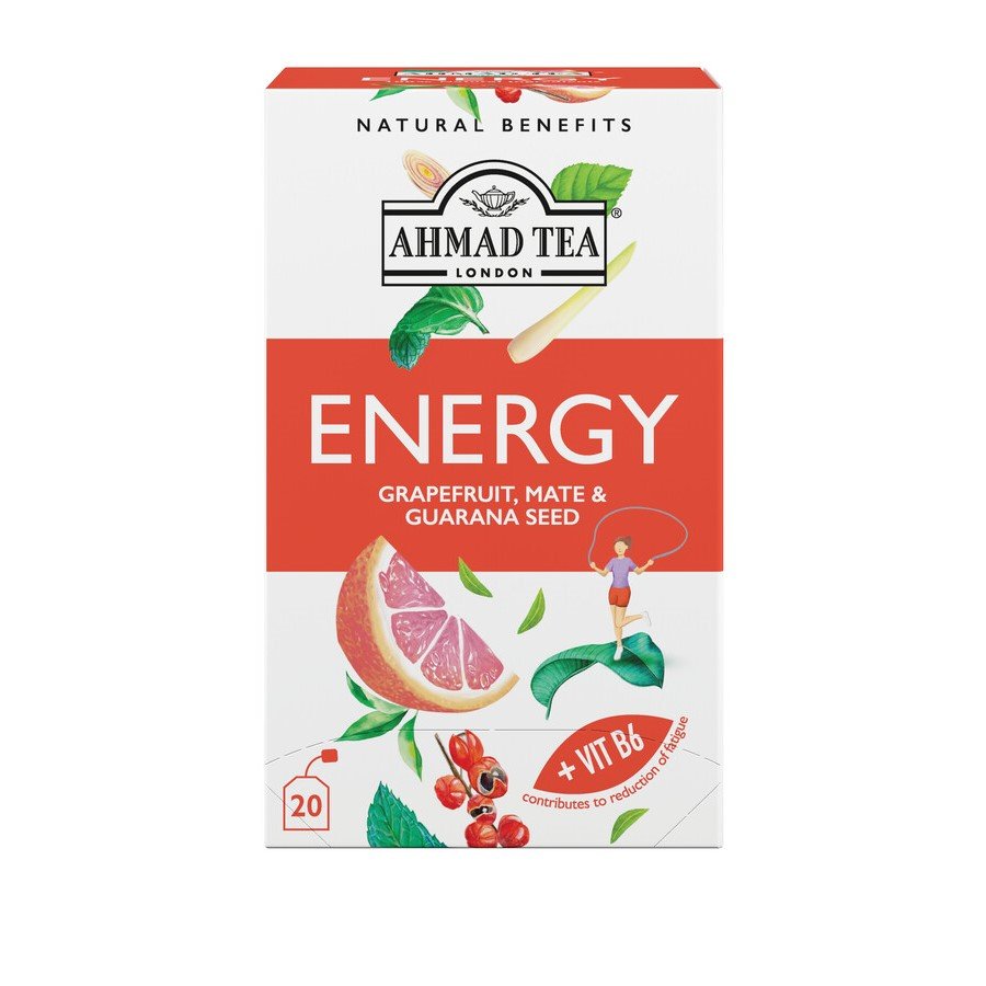 Ahmad Tea Energy Herbata Ziołowo Owocowa 20 Torebek Aluminiowych