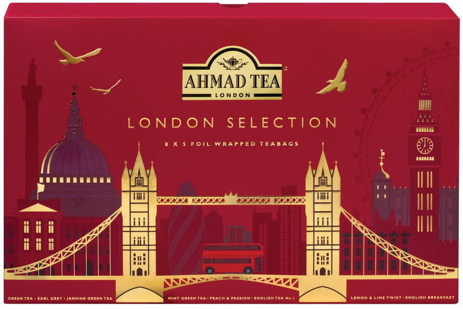 Ahmad Tea London Selection Mix Herbat 8 Smaków Po 5 Sztuk