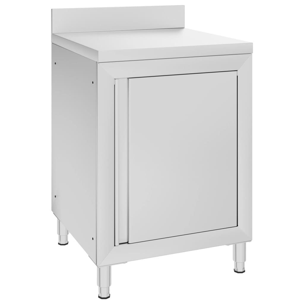 VidaXL Gastronomiczna szafka kuchenna, 60x60x96 cm, stal nierdzewna 147229 VidaXL