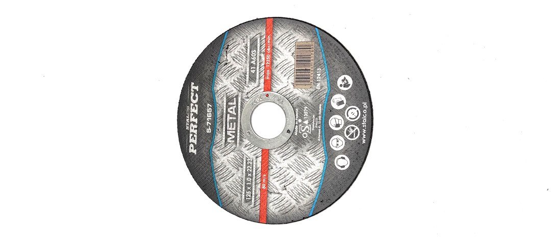 Wytrzymała tarcza do cięcia metalu Perfect 125x1mm