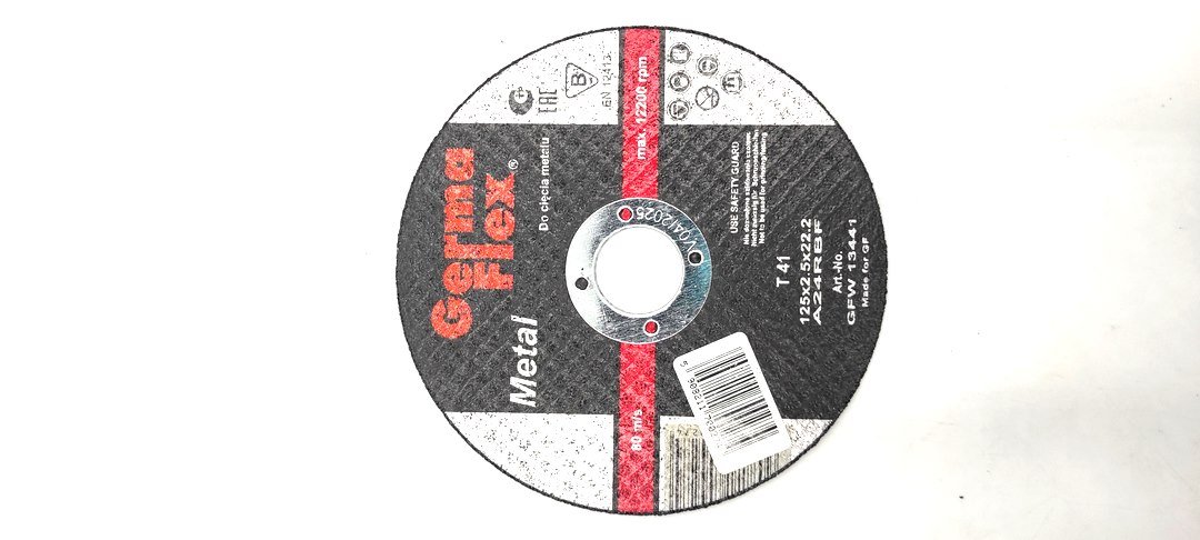 Tarcza Płaska Do Cięcia Metalu Gf A24R  T41 125X2,5X22,2 Gfw 13441