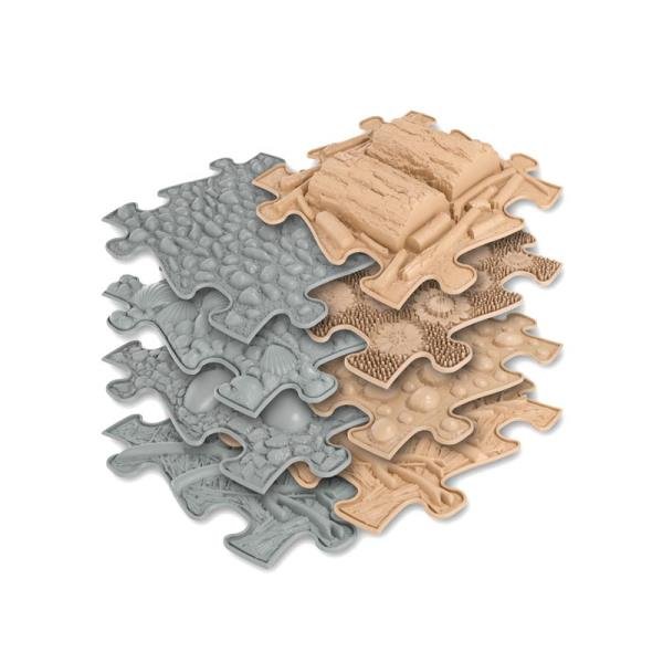 Askato, Mata Podłogowa Sensoryczna, Basic Set Natural, 8 El., Mfk-065
